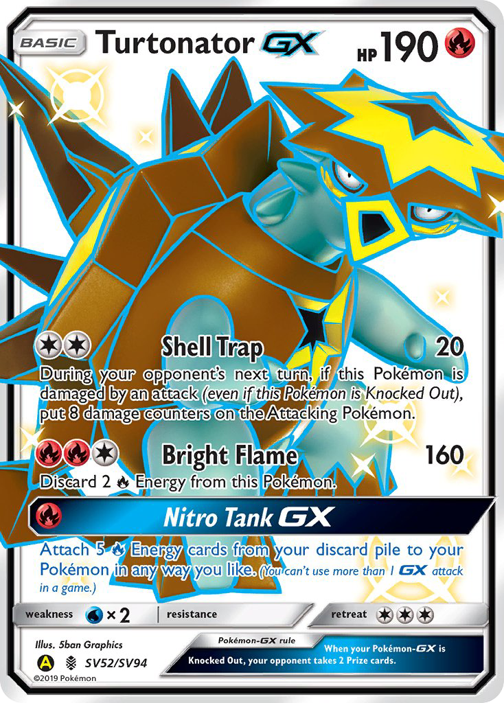 Turtonator GX (SV52/SV94) [Sun & Moon: Hidden Fates - Shiny Vault] | Anubis Games and Hobby