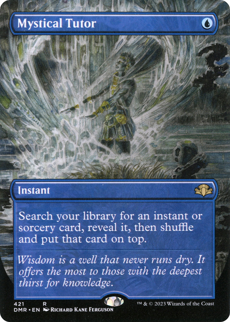 Mystical Tutor (Borderless Alternate Art) [Dominaria Remastered] | Anubis Games and Hobby