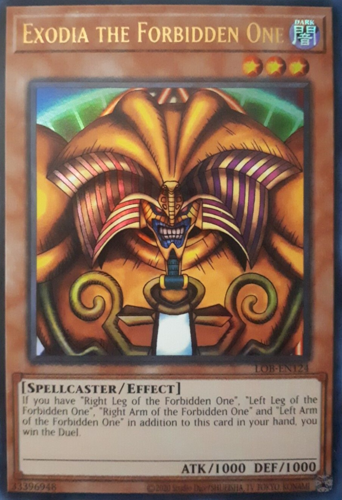 Exodia the Forbidden One (25th Anniversary) [LOB-EN124] Ultra Rare | Anubis Games and Hobby