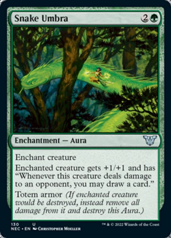 Snake Umbra [Kamigawa: Neon Dynasty Commander] | Anubis Games and Hobby