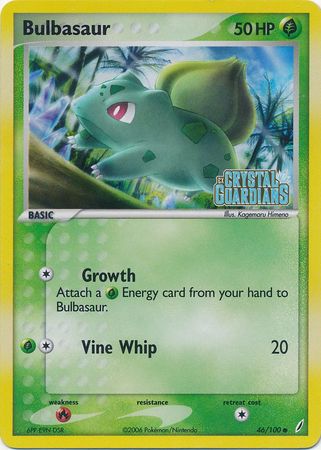 Bulbasaur (46/100) (Stamped) [EX: Crystal Guardians] | Anubis Games and Hobby