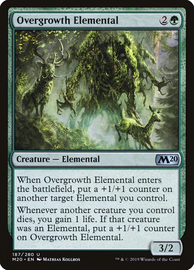 Overgrowth Elemental [Core Set 2020] | Anubis Games and Hobby