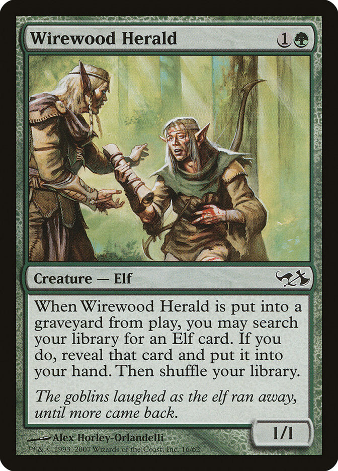 Wirewood Herald [Duel Decks: Elves vs. Goblins] | Anubis Games and Hobby