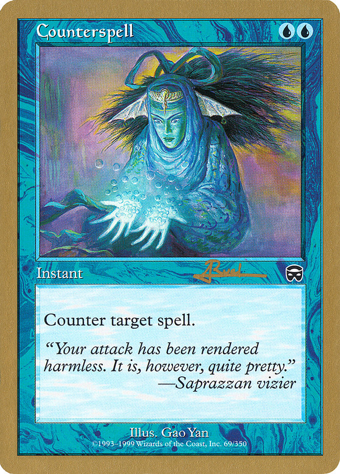 Counterspell (Antoine Ruel) (MMQ) [World Championship Decks 2001] | Anubis Games and Hobby