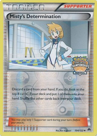 Misty's Determination (104/122) (Regional Championship Promo) [XY: BREAKpoint] | Anubis Games and Hobby