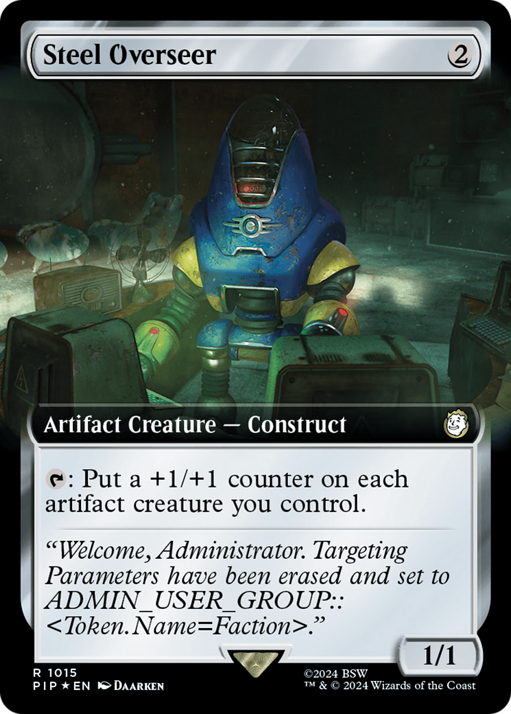 Steel Overseer (Extended Art) (Surge Foil) [Fallout] | Anubis Games and Hobby