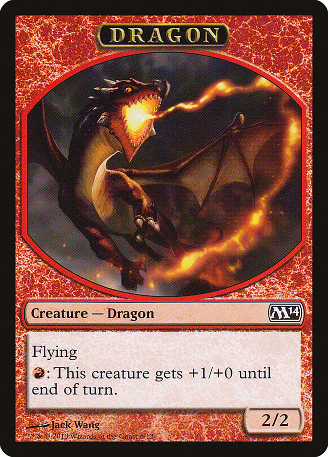 Dragon Token [Magic 2014 Tokens] | Anubis Games and Hobby