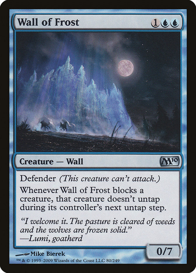 Wall of Frost [Magic 2010] | Anubis Games and Hobby