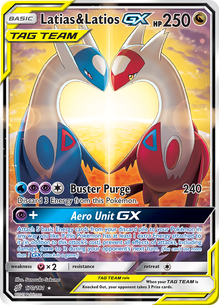 Latias & Latios GX (170/181) [Sun & Moon: Team Up] | Anubis Games and Hobby