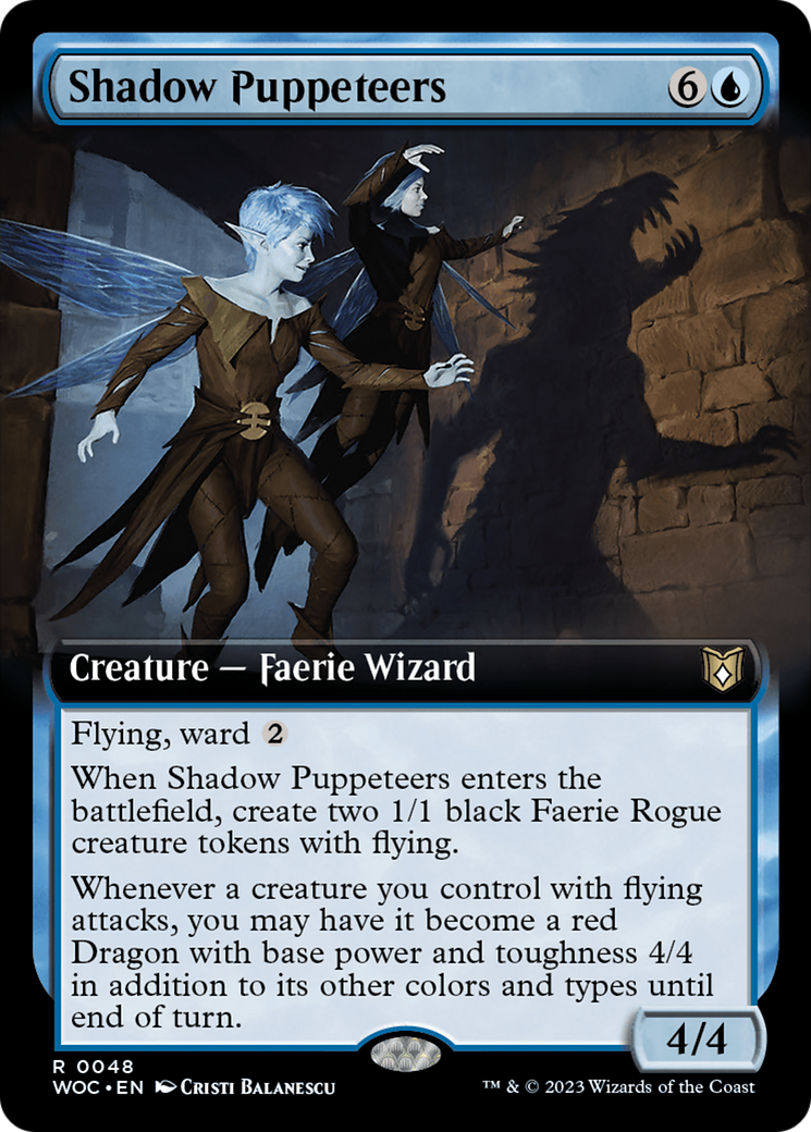 Shadow Puppeteers (Extended Art) [Wilds of Eldraine Commander] | Anubis Games and Hobby