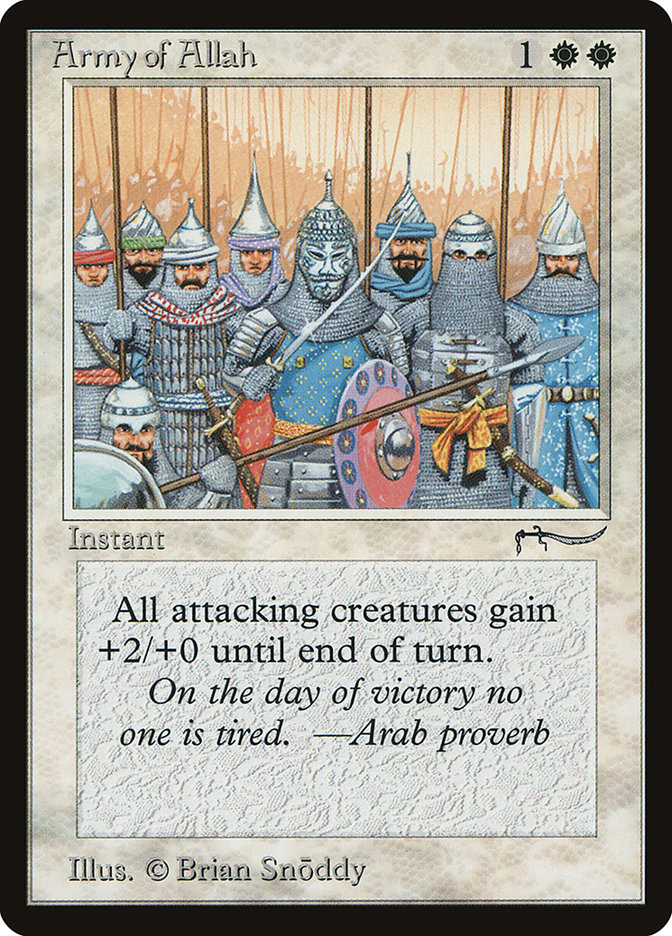 Army of Allah (Light Mana Cost) [Arabian Nights] | Anubis Games and Hobby