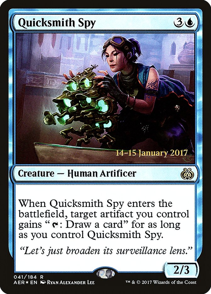Quicksmith Spy [Aether Revolt Prerelease Promos] | Anubis Games and Hobby
