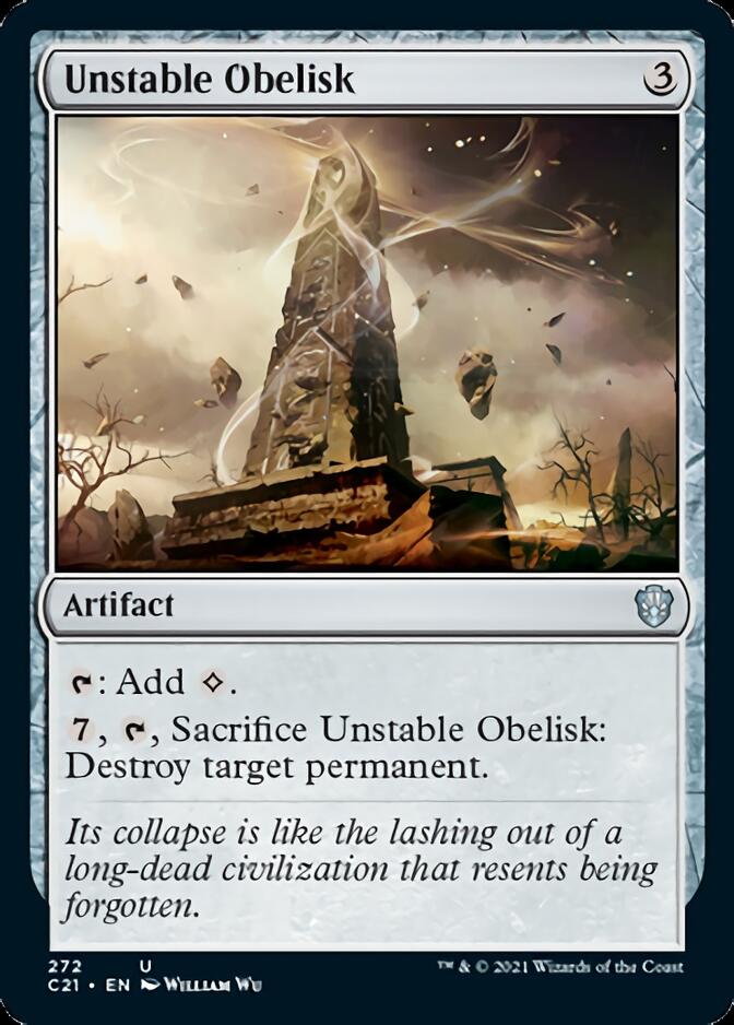 Unstable Obelisk [Commander 2021] | Anubis Games and Hobby