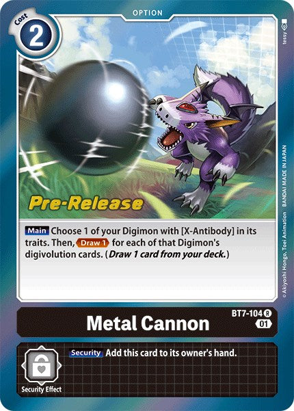 Metal Cannon [BT7-104] [Next Adventure Pre-Release Cards] | Anubis Games and Hobby