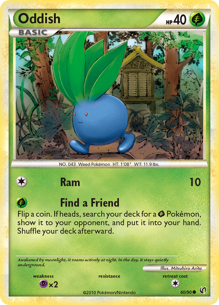 Oddish (60/90) [HeartGold & SoulSilver: Undaunted] | Anubis Games and Hobby