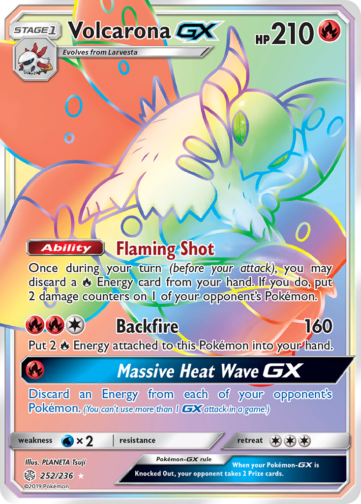 Volcarona GX (252/236) [Sun & Moon: Cosmic Eclipse] | Anubis Games and Hobby