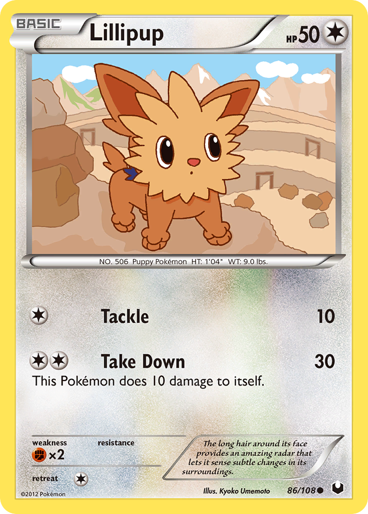 Lillipup (86/108) [Black & White: Dark Explorers] | Anubis Games and Hobby