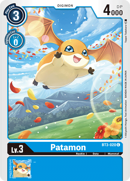 Patamon [BT3-020] [Release Special Booster Ver.1.5] | Anubis Games and Hobby