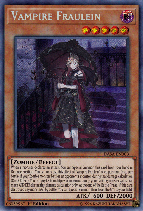 Vampire Fraulein [DASA-EN003] Secret Rare | Anubis Games and Hobby