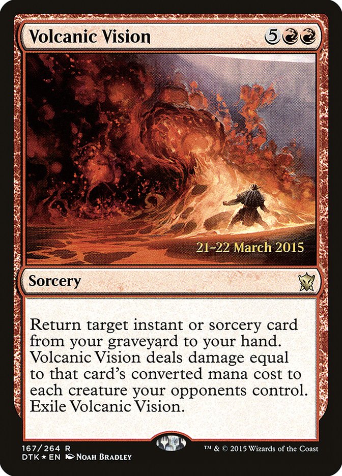 Volcanic Vision [Dragons of Tarkir Prerelease Promos] | Anubis Games and Hobby