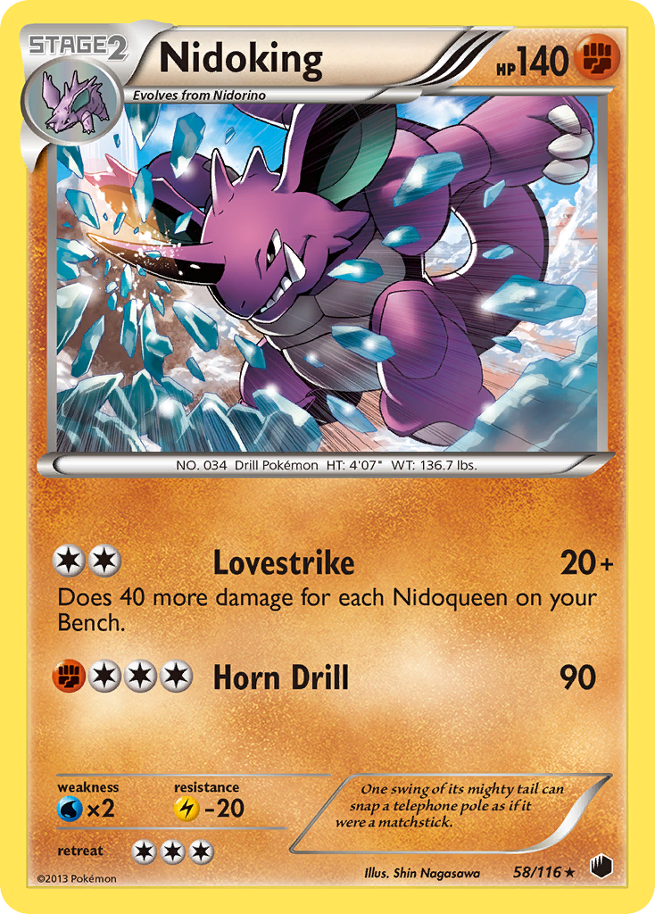 Nidoking (58/116) [Black & White: Plasma Freeze] | Anubis Games and Hobby