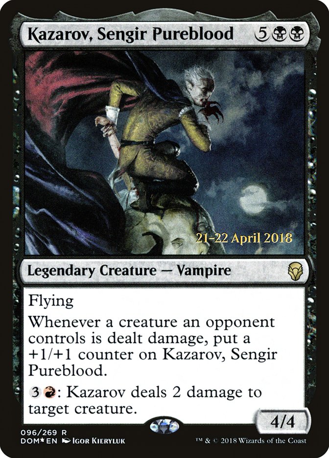 Kazarov, Sengir Pureblood [Dominaria Prerelease Promos] | Anubis Games and Hobby