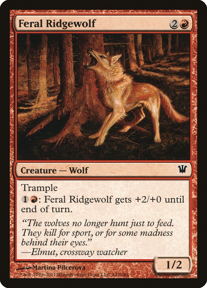 Feral Ridgewolf [Innistrad] | Anubis Games and Hobby