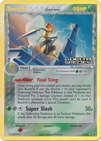 Beedrill (1/113) (Delta Species) (Stamped) [EX: Delta Species] | Anubis Games and Hobby