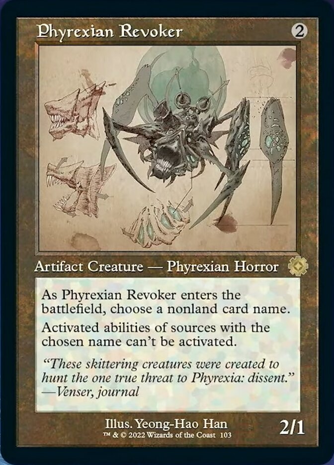 Phyrexian Revoker (Retro Schematic) [The Brothers' War Retro Artifacts] | Anubis Games and Hobby