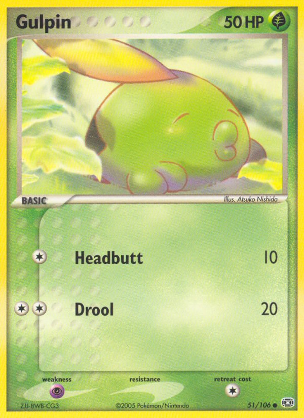 Gulpin (51/106) [EX: Emerald] | Anubis Games and Hobby