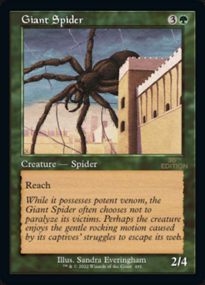 Giant Spider (Retro) [30th Anniversary Edition] | Anubis Games and Hobby