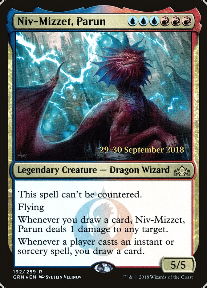 Niv-Mizzet, Parun [Guilds of Ravnica Prerelease Promos] | Anubis Games and Hobby