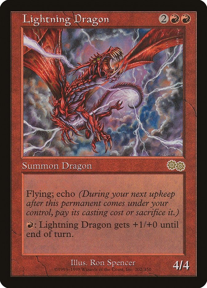 Lightning Dragon [Urza's Saga] | Anubis Games and Hobby