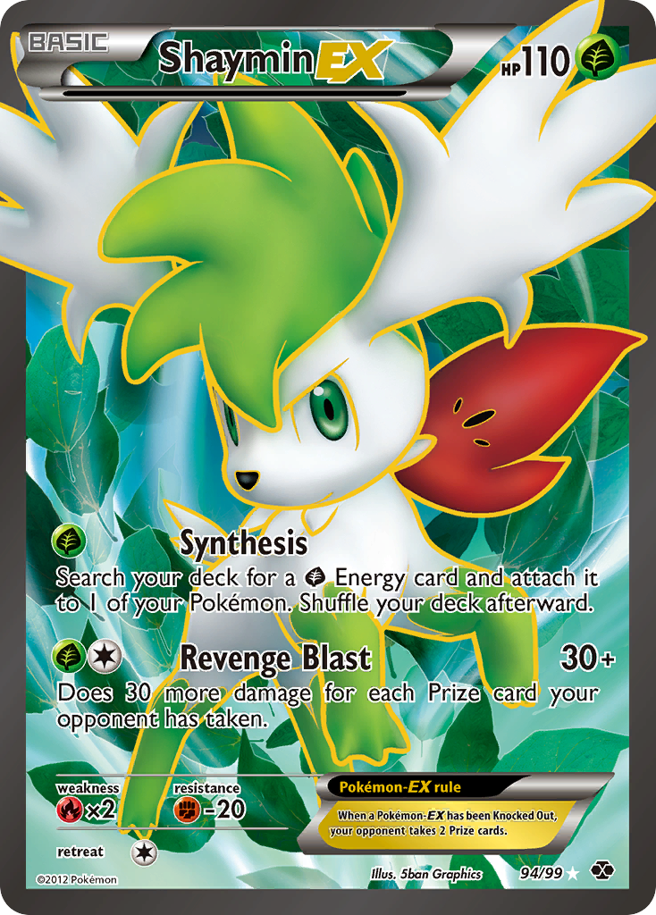 Shaymin EX (94/99) [Black & White: Next Destinies] | Anubis Games and Hobby