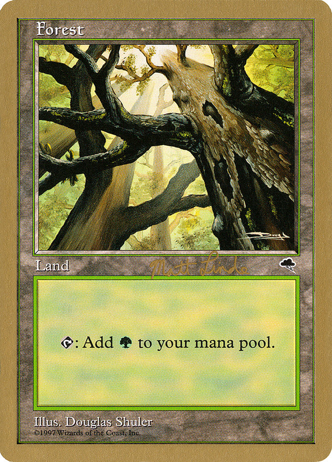 Forest (ml347a) (Matt Linde) [World Championship Decks 1999] | Anubis Games and Hobby