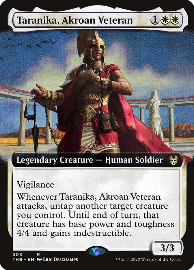 Taranika, Akroan Veteran (Extended Art) [Theros Beyond Death] | Anubis Games and Hobby