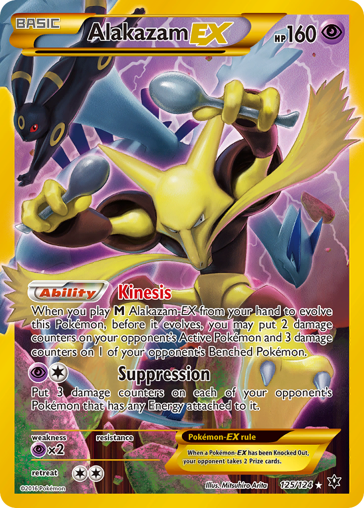 Alakazam EX (125/124) [XY: Fates Collide] | Anubis Games and Hobby