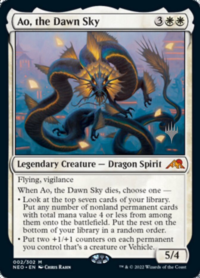 Ao, the Dawn Sky (Promo Pack) [Kamigawa: Neon Dynasty Promos] | Anubis Games and Hobby