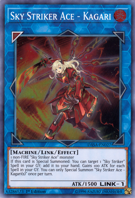 Sky Striker Ace - Kagari [DASA-EN027] Super Rare | Anubis Games and Hobby