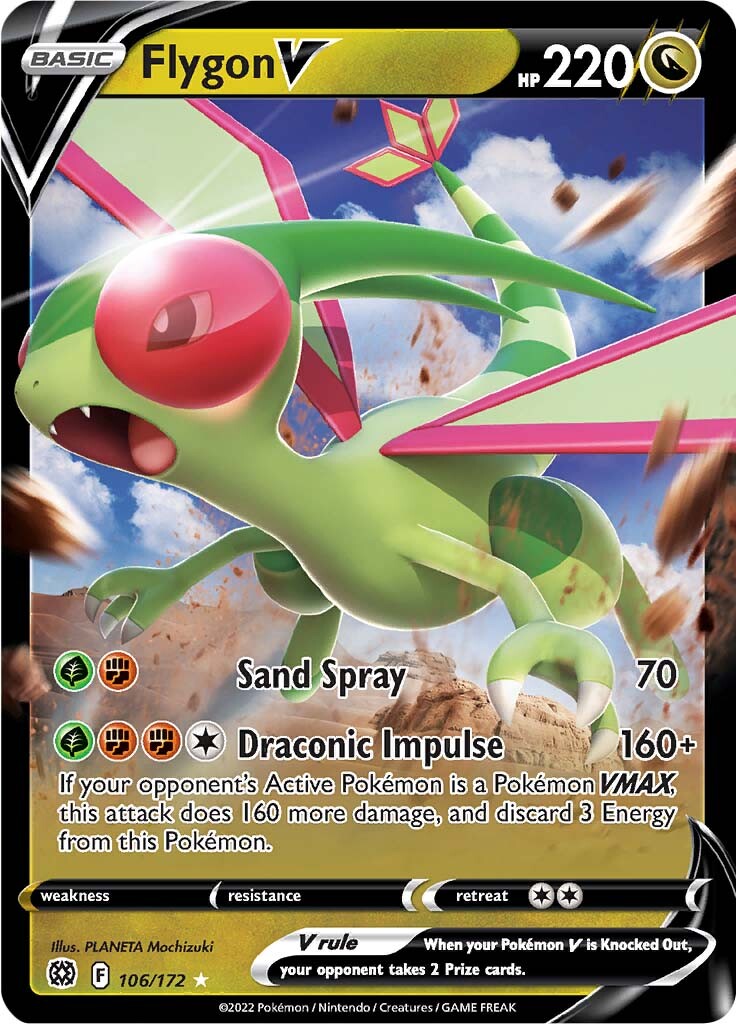 Flygon V (106/172) [Sword & Shield: Brilliant Stars] | Anubis Games and Hobby