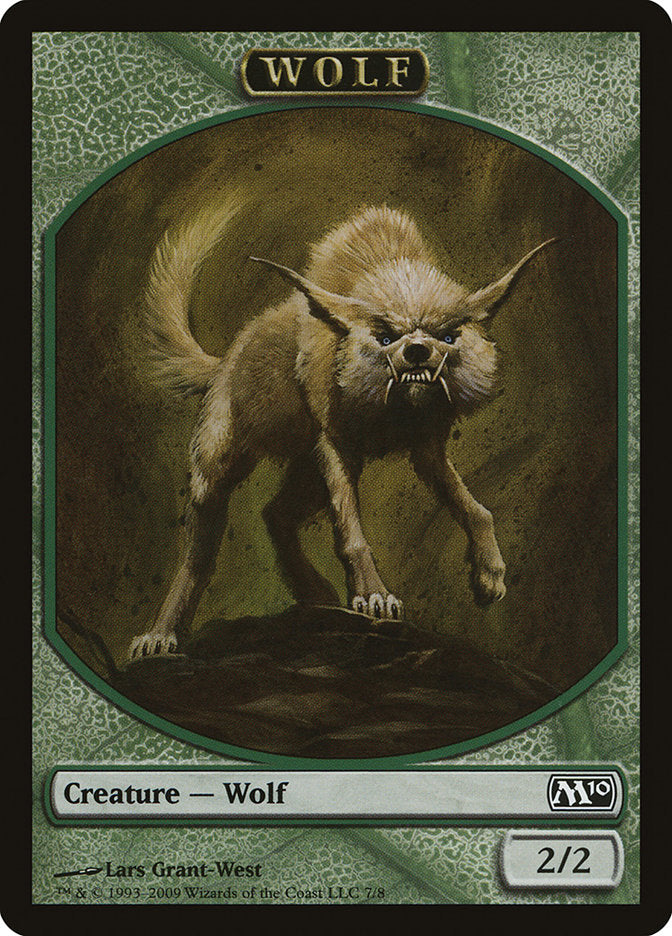 Wolf Token [Magic 2010 Tokens] | Anubis Games and Hobby