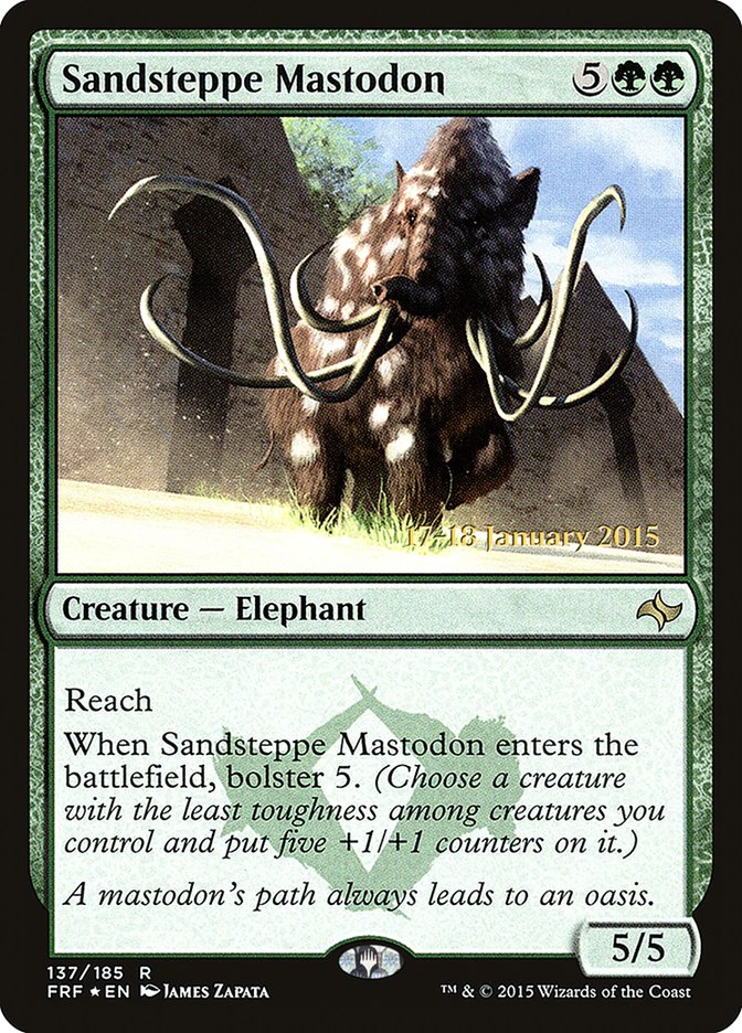 Sandsteppe Mastodon [Fate Reforged Prerelease Promos] | Anubis Games and Hobby