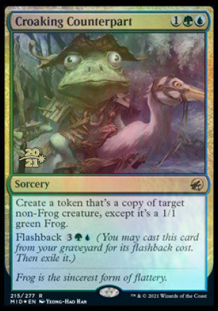Croaking Counterpart [Innistrad: Midnight Hunt Prerelease Promos] | Anubis Games and Hobby