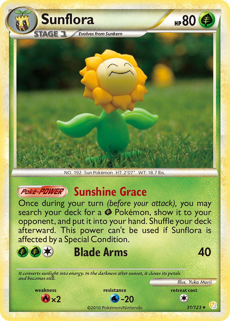 Sunflora (31/123) [HeartGold & SoulSilver: Base Set] | Anubis Games and Hobby
