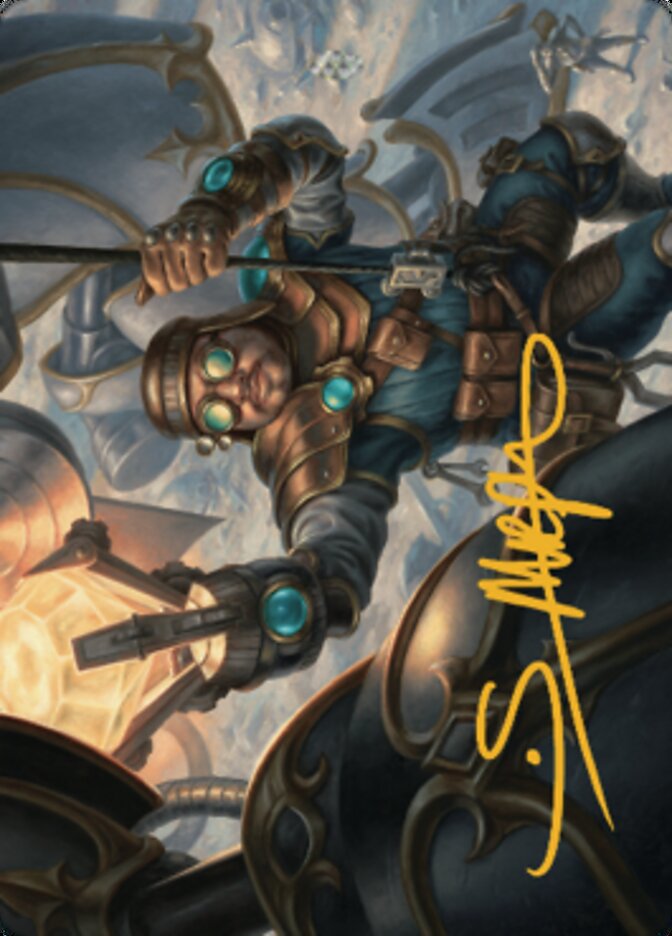 Powerstone Engineer Art Card (Gold-Stamped Signature) [The Brothers' War Art Series] | Anubis Games and Hobby