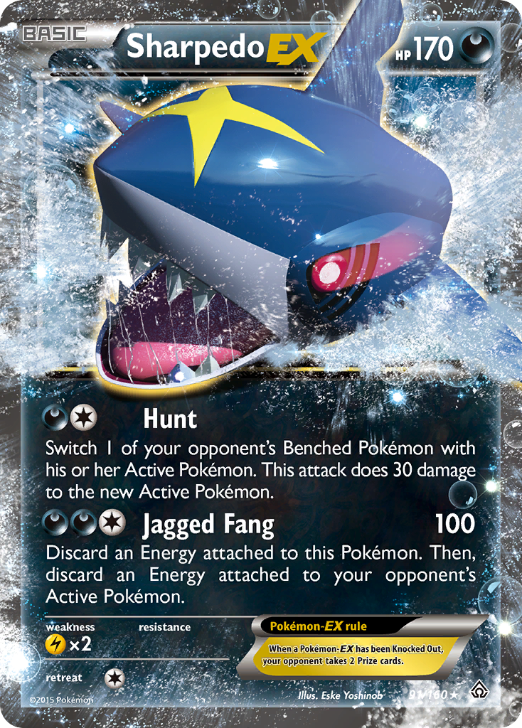 Sharpedo EX (91/160) [XY: Primal Clash] | Anubis Games and Hobby