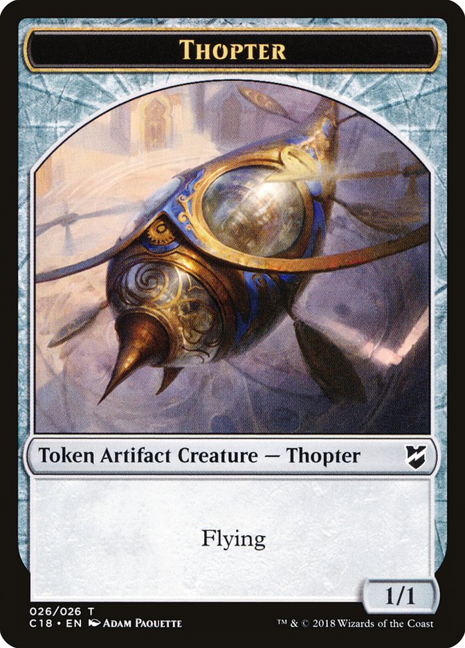 Elemental // Thopter (026) Double-Sided Token [Commander 2018 Tokens] | Anubis Games and Hobby