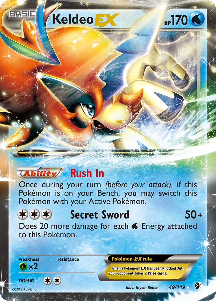 Keldeo EX (49/149) [Black & White: Boundaries Crossed] | Anubis Games and Hobby