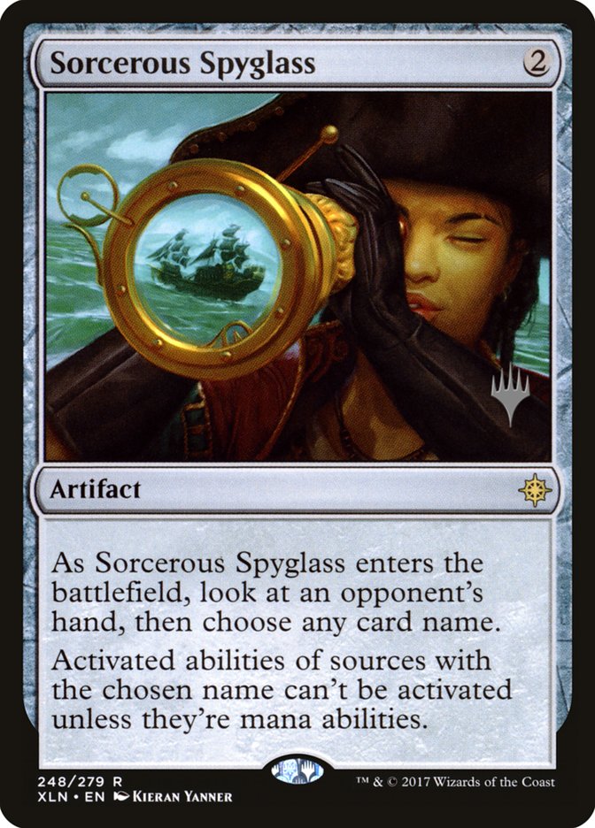 Sorcerous Spyglass (Promo Pack) [Ixalan Promos] | Anubis Games and Hobby