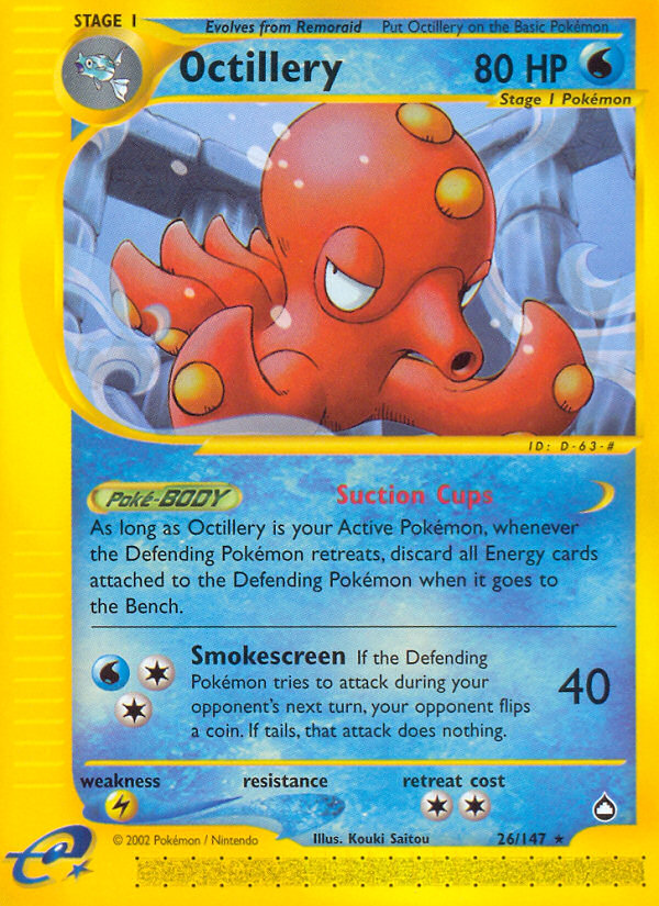 Octillery (26/147) [Aquapolis] | Anubis Games and Hobby